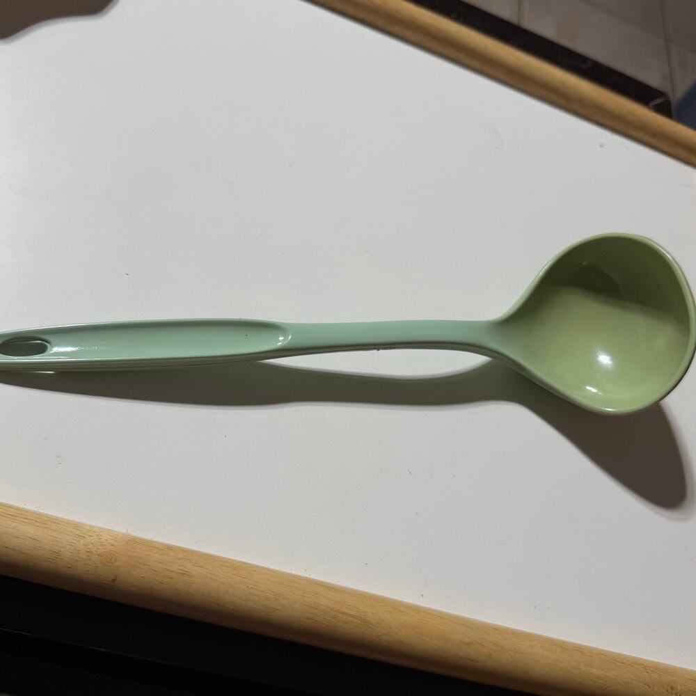 Vintage Foley Avocado Green Nylon Soup Ladle Retro Kitchen Utensil USA